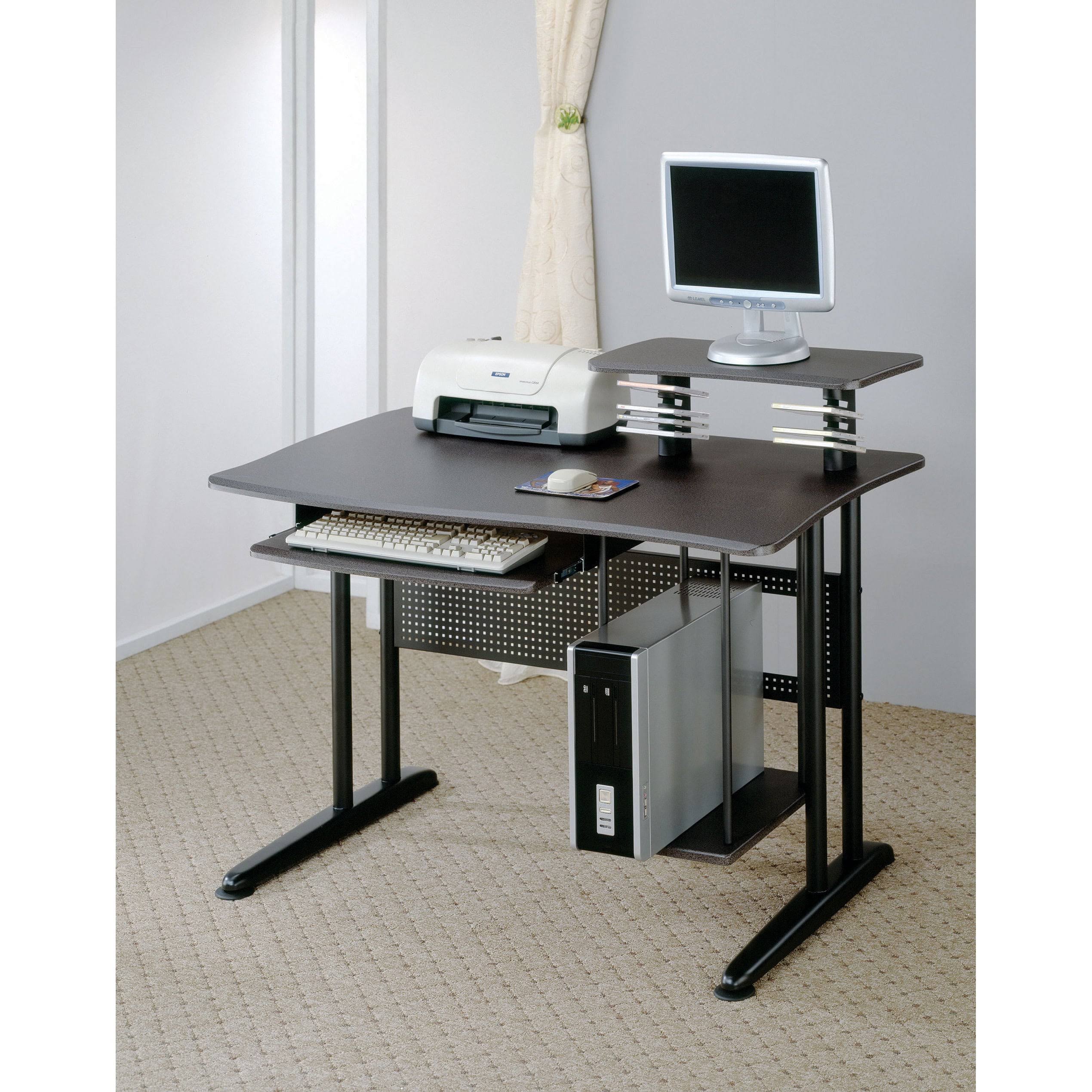 Coaster Contemporary Computer Workstation, Black