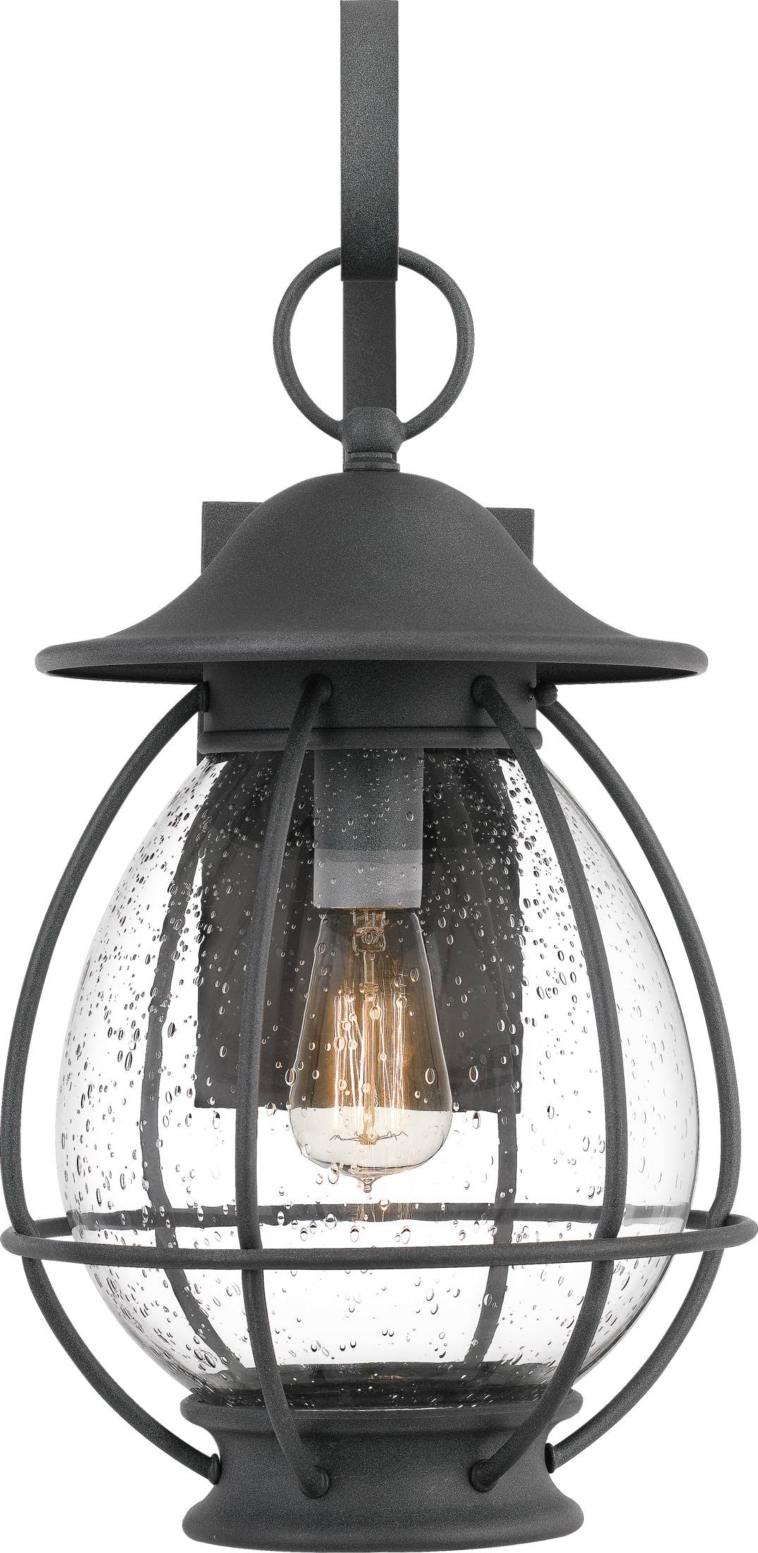 Quoizel - BST8411MB - One Light Outdoor Wall Lantern - Boston - Mottled Black