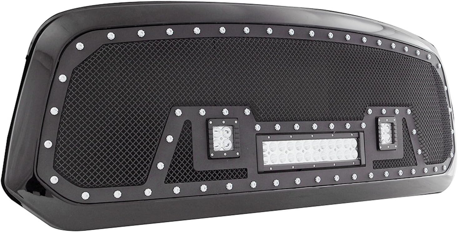 Paramount Automotive 48-0847 Evolution Black Stainless Steel Wire Mesh Packaged Grille