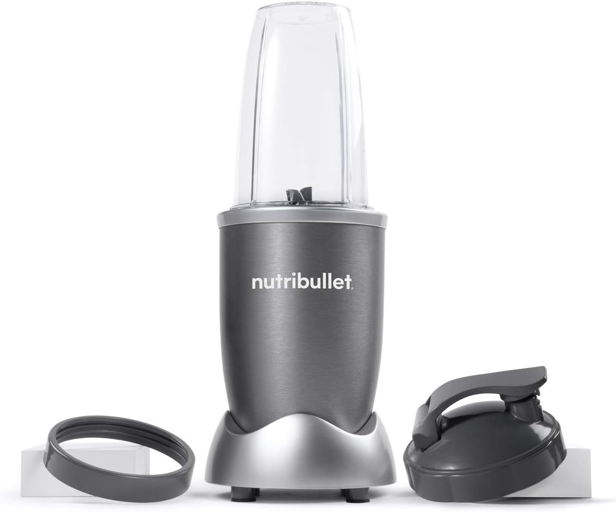 nutribullet Personal Blender for Shakes, Smoothies, Food Prep, and Frozen Blending, 24 Ounces, 600 Watt, Gray, (NBR-0601) Pack of 2