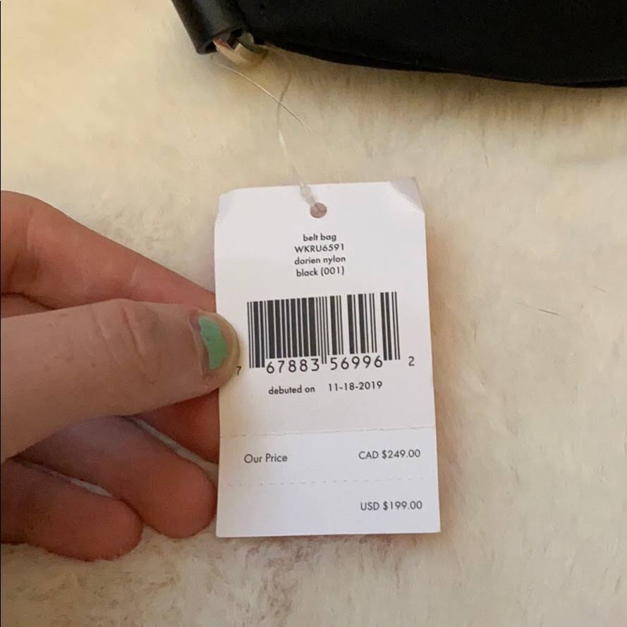 Kate Spade Dorien Nylon Belt Bag, Black