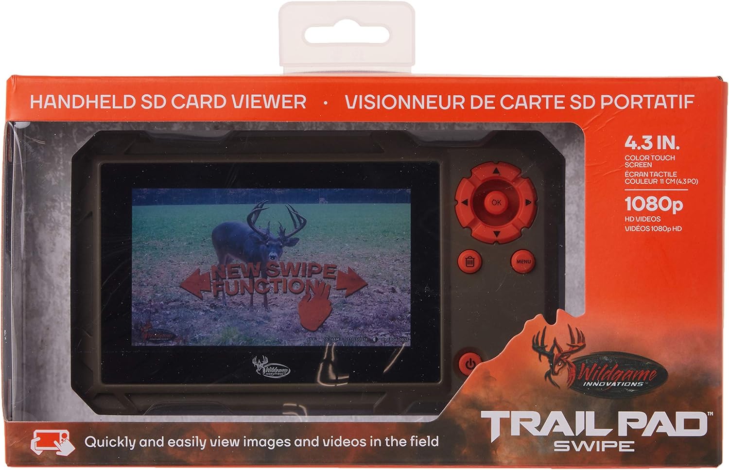 Wildgame Innovations Trail Pad | VU60 SD Card Reader with Touch Screen, Brown, 10 x 6 x 3 inches Pack of 2