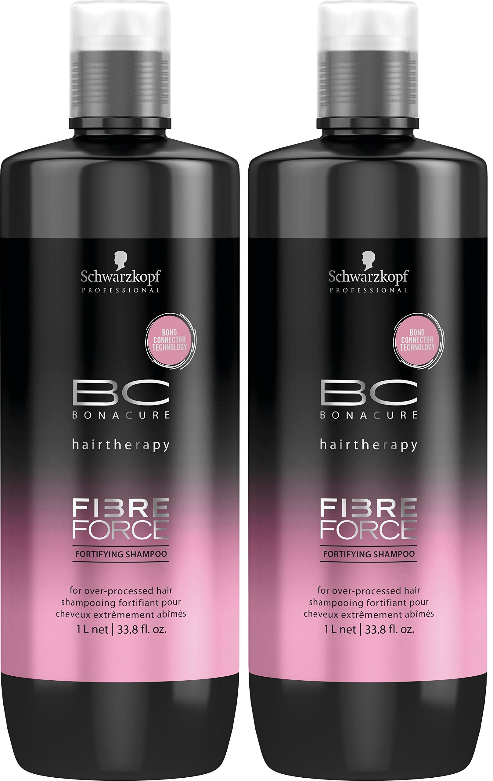 BC Bonacure Fibre Force Fortifying Shampoo, 33.8-Ounce (2-Pack)