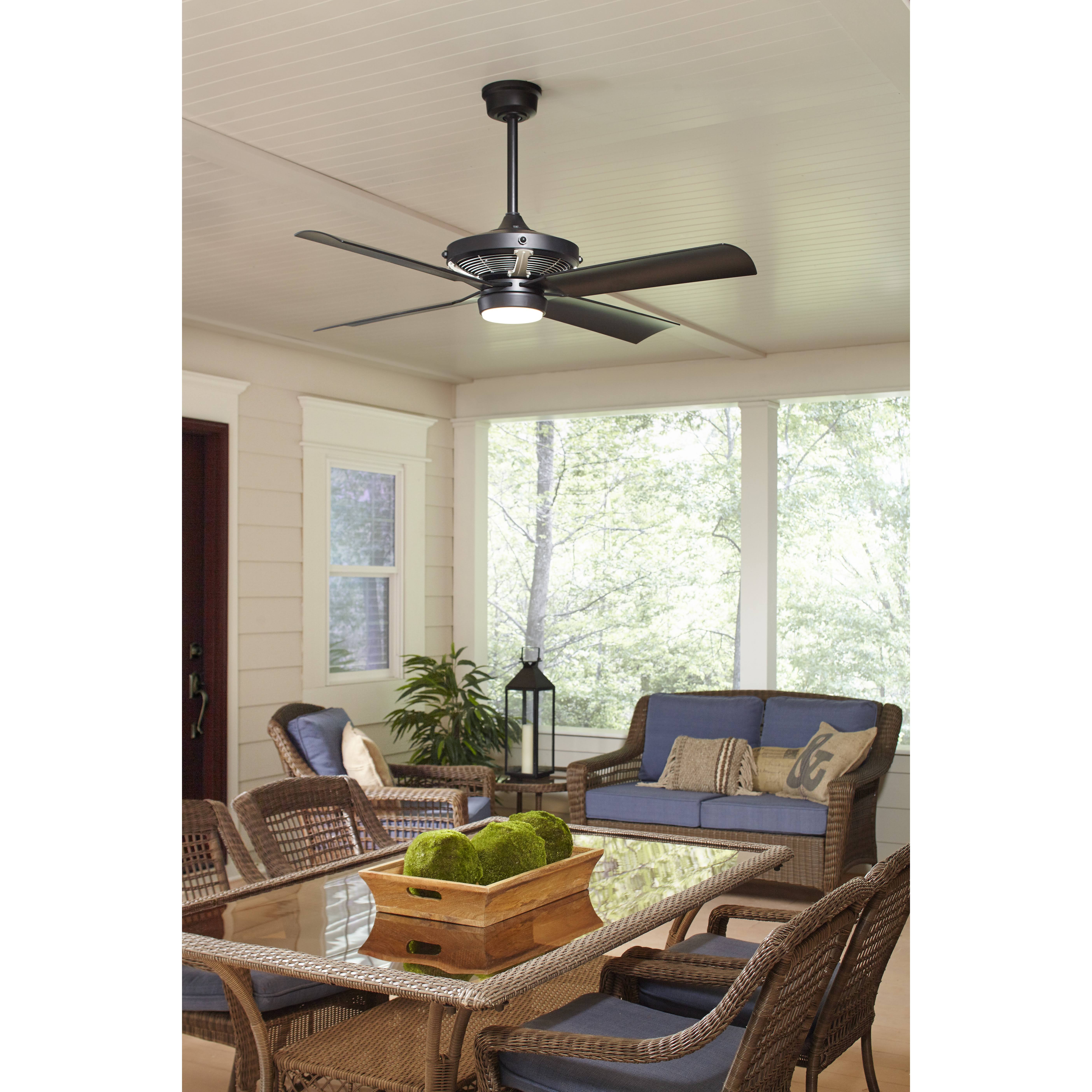 Fanimation - FP7996BLBNW - 52x22 Ceiling Fan - Pickett - Black