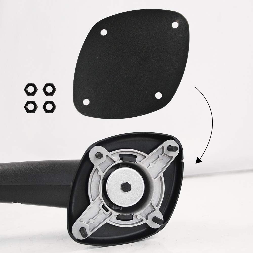 Aostirmotor Hood Mirror Trucks Driver (Left Side) and Passenger (Right Side) Pair Black Hood Mirror for Freightliner Cascadia（2008-2016）