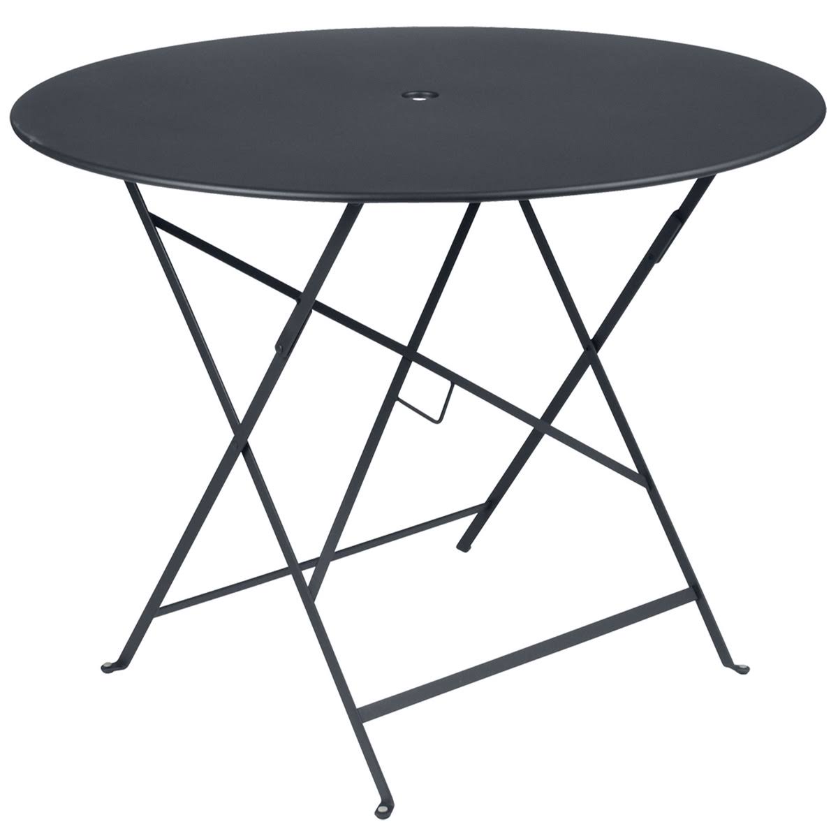 Round Bistro Table Fermob Anthracite 29x22 H x 38x22 W x 38x22 D