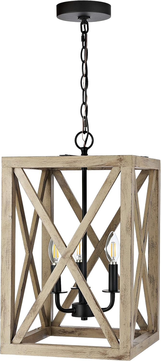 Safavieh PND4097A Rabea 4-Light Black Adjustable (LED Bulbs Included) Pendant