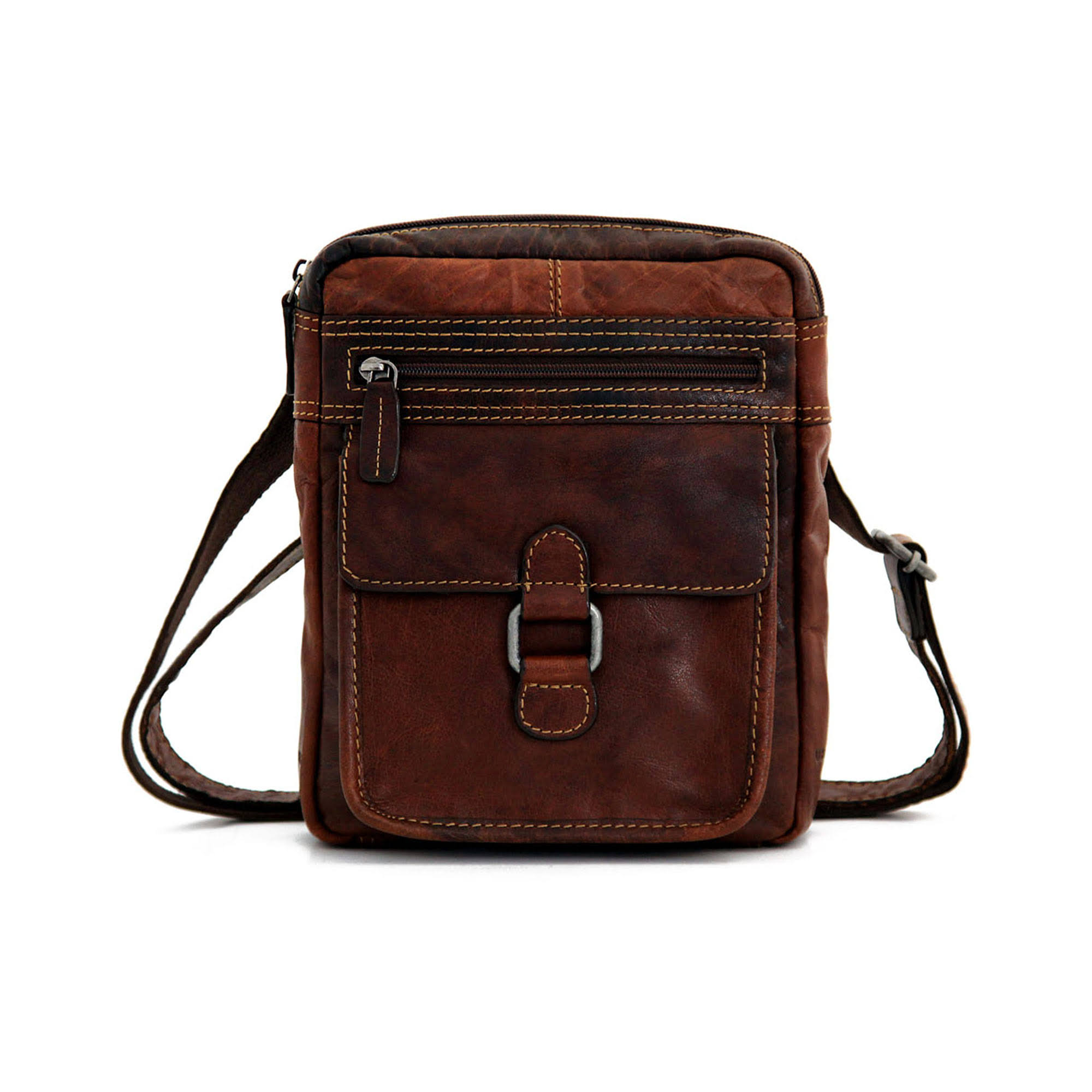 Jack Georges Voyager Crossbody (Brown)
