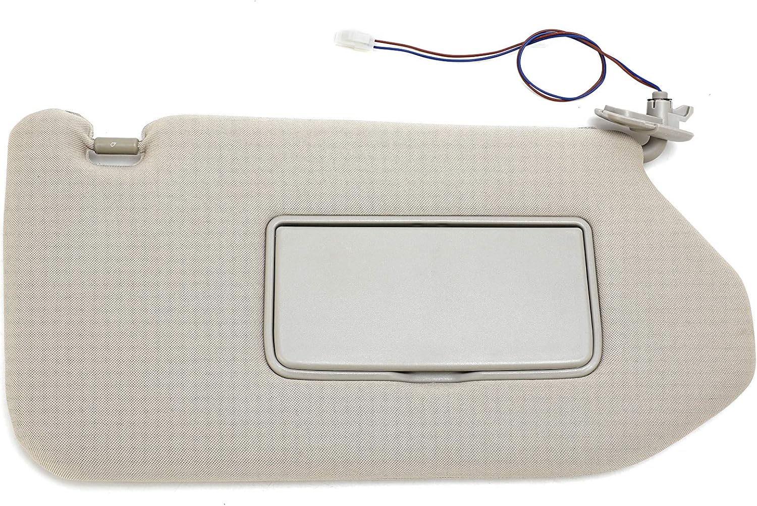 Passenger Side Sun Visor Right Side Tan with Lamp - Compatible with Nissan & Infiniti Vehicles - Pathfinder, QX60, 2013 JX35 - Replaces 96400-9PB0A, 96400-3JA0A, 964003JA0A, 964009PB0A