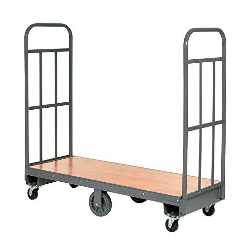 Wood Deck Narrow Aisle High End U-Boat Platform Truck 60 x 16 1500 lb. Capacity
