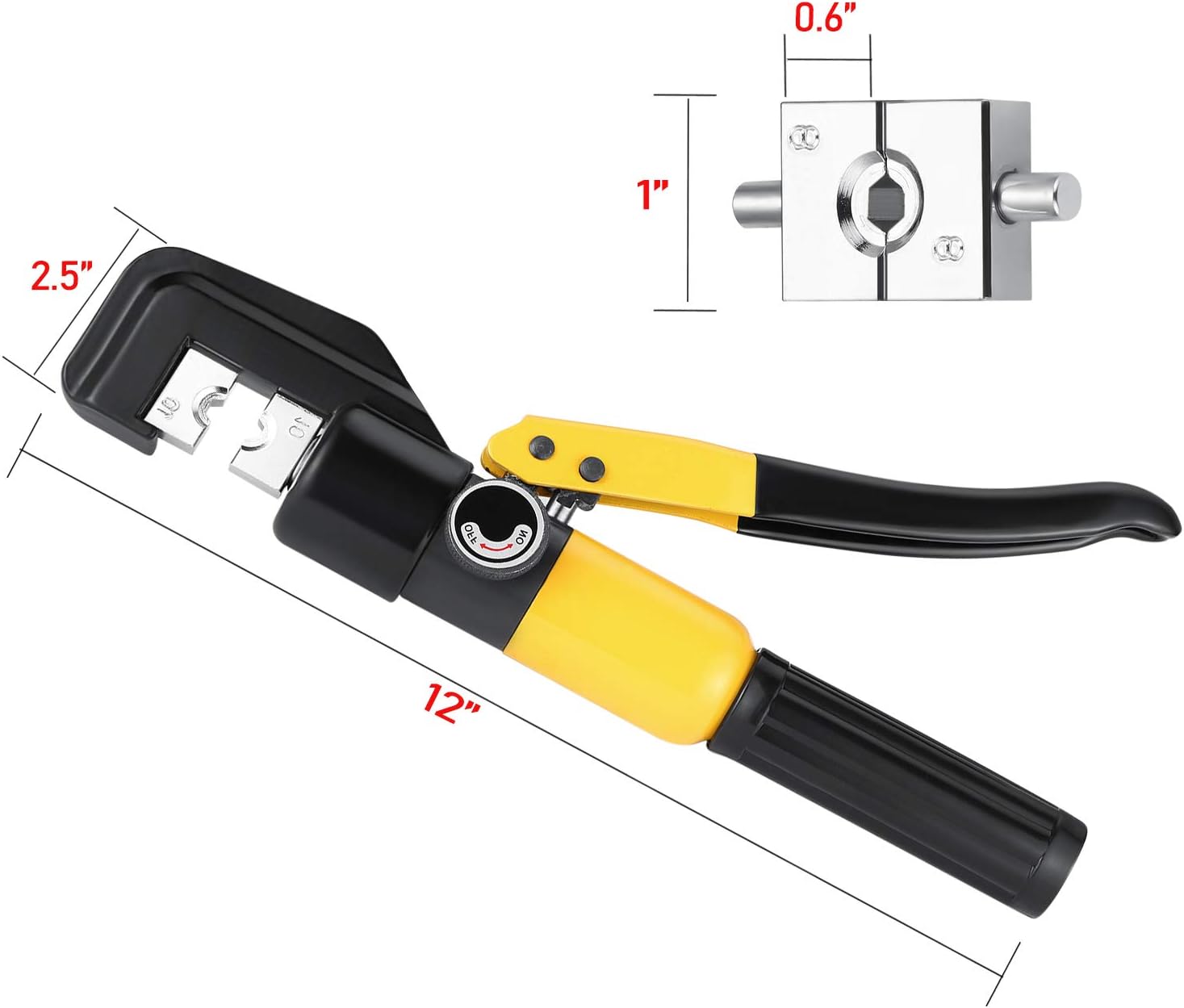 Custom Hydraulic Hand Crimper Tool 10 Ton for Stainless Steel Cable Railing Fittings for 1/8