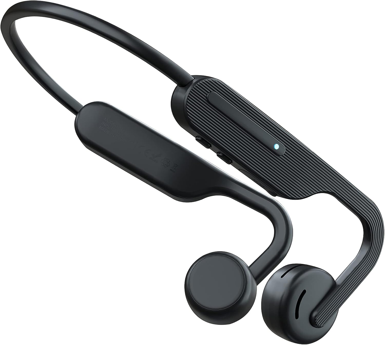 Air Open Ear Bone Conduction Headphones Wireless Bluetooth 5.0 with Mic - HiFi 9D Stereo 16 Hour Playtime - Sweat Resistant for Sport Workout Running Work Meeting Pack of 2