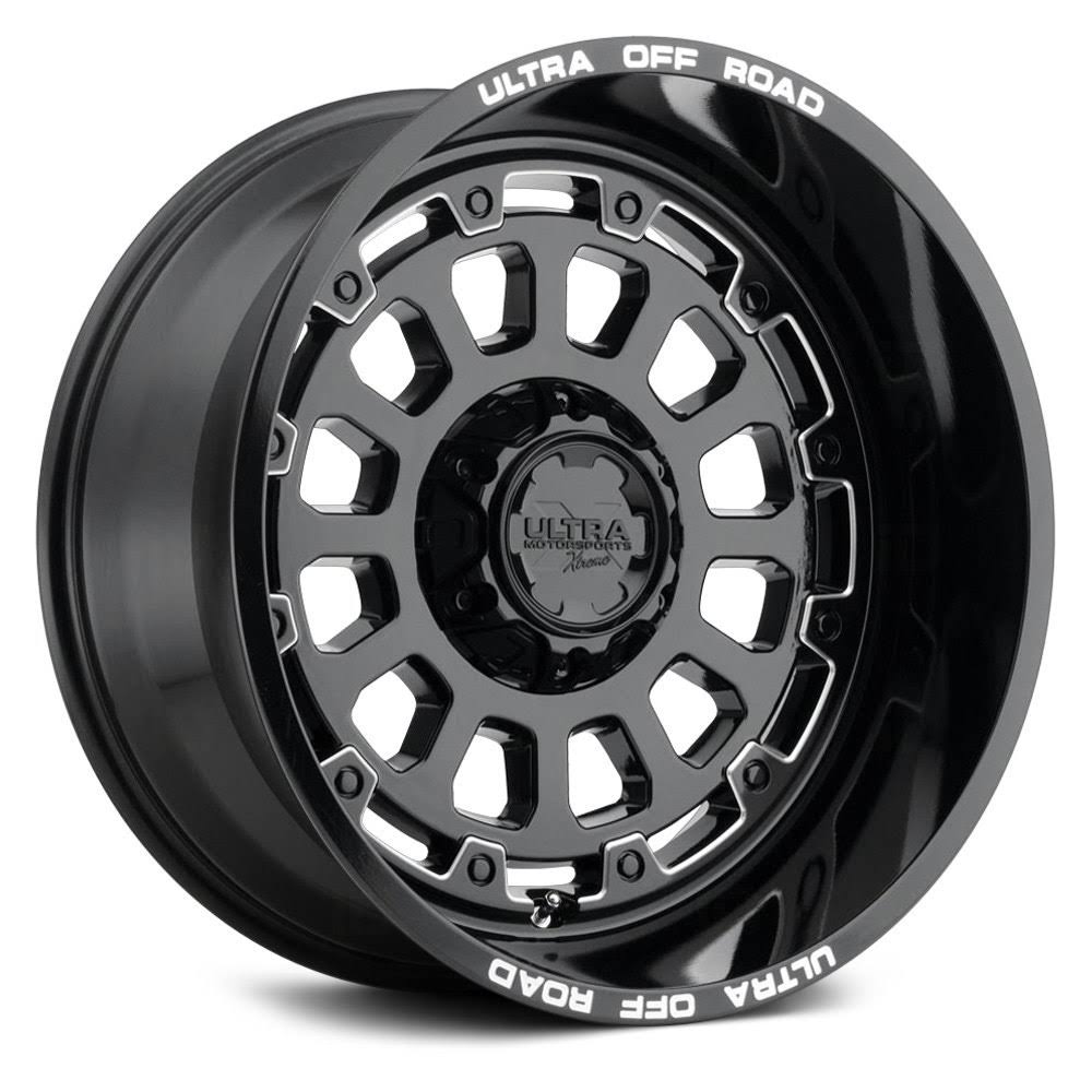 Ultra 111BM X111 Gloss Black Milled 20x9 5x127 / 5x139.7 18mm (111-2905BM+18)