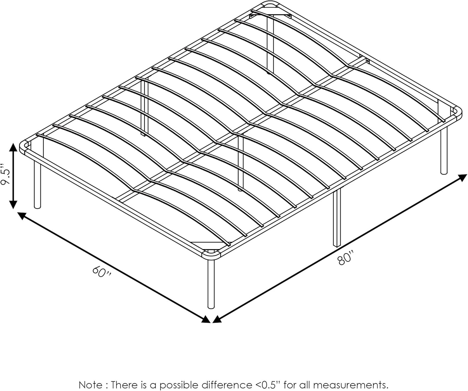 FURINNO Angeland Sleigh, Black