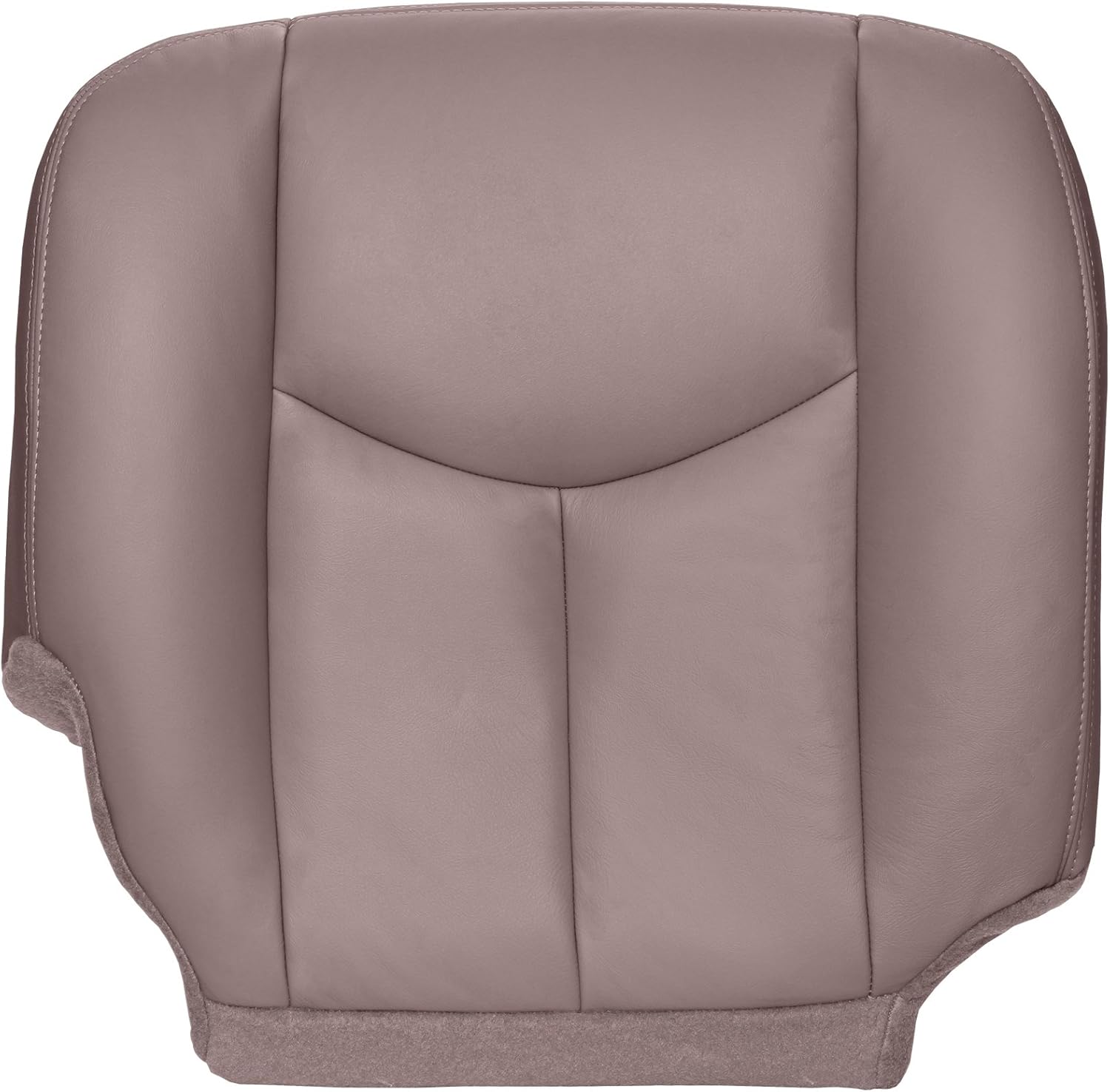 The Seat Shop Passenger Bottom Replacement Seat Cover - Medium Neutral (Tan) Leather (Compatible with 2003 - 2006 Chevrolet Silverado and GMC Sierra)