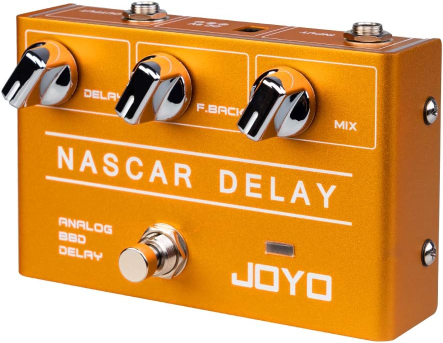 JOYO Nasscar R-10 Analog Delay Pedal R Series with Classic BBD Deliver Vintage Warm Natural Sound Effect for Sentimental Electric Guitar Solo (R-10) Pack of 2