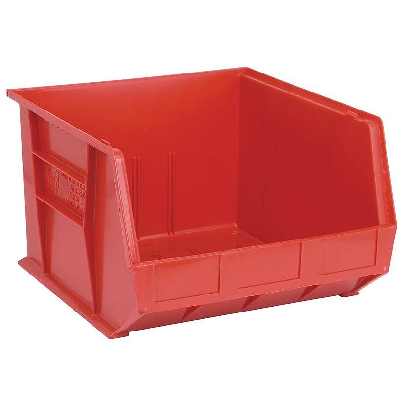 Quantum Ultra Stack and Hang Bin 18x22Lx 16-1/2x22Wx 11x22H - Red Pack of 3