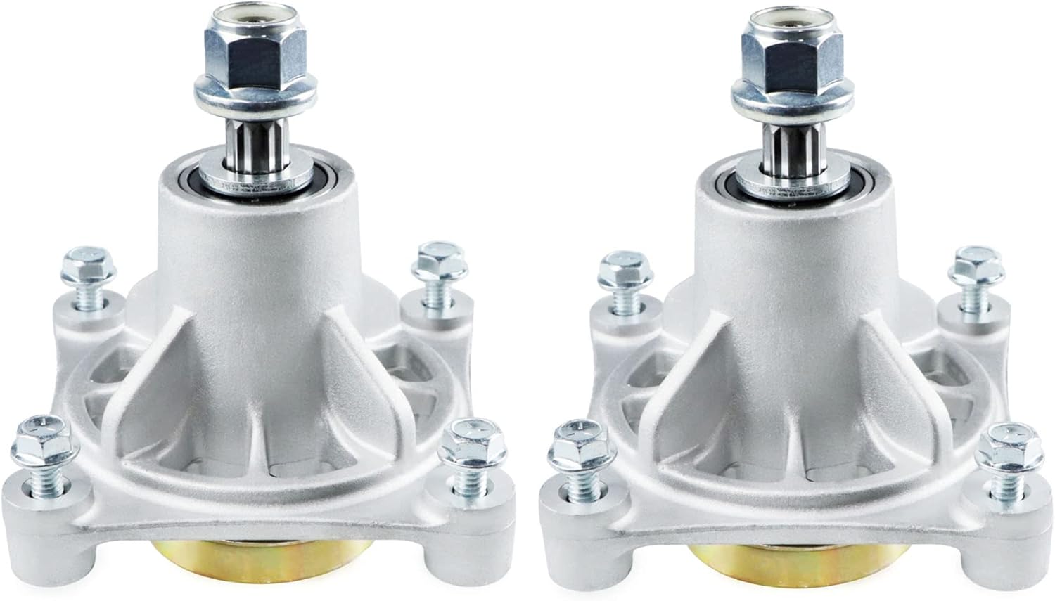 PetMigo 2 Pack 604214 Deck Spindle Assembly for Hustler 36 42 52 Inch Raptor Limited, for Hustler 931741 931881 931899 931998US 932004US Zero-Turn Mowers Pack of 2