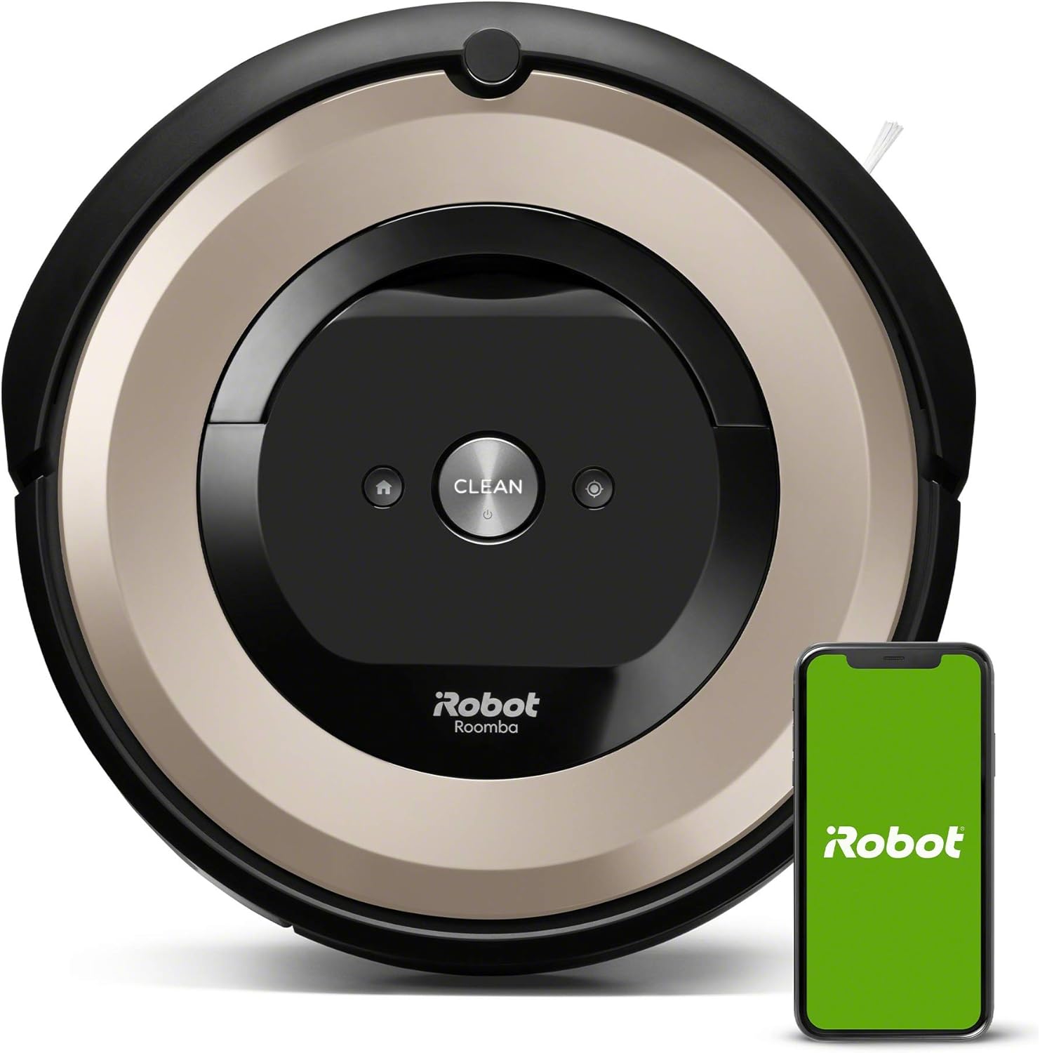 iRobot Roomba E6 (6199) Robot Vacuum - Wi-Fi Connected, Compatible with Alexa, Ideal for Pet Hair, Carpets, Hard, Self-Charging Robotic Vacuum, Sand Dust (Renewed)