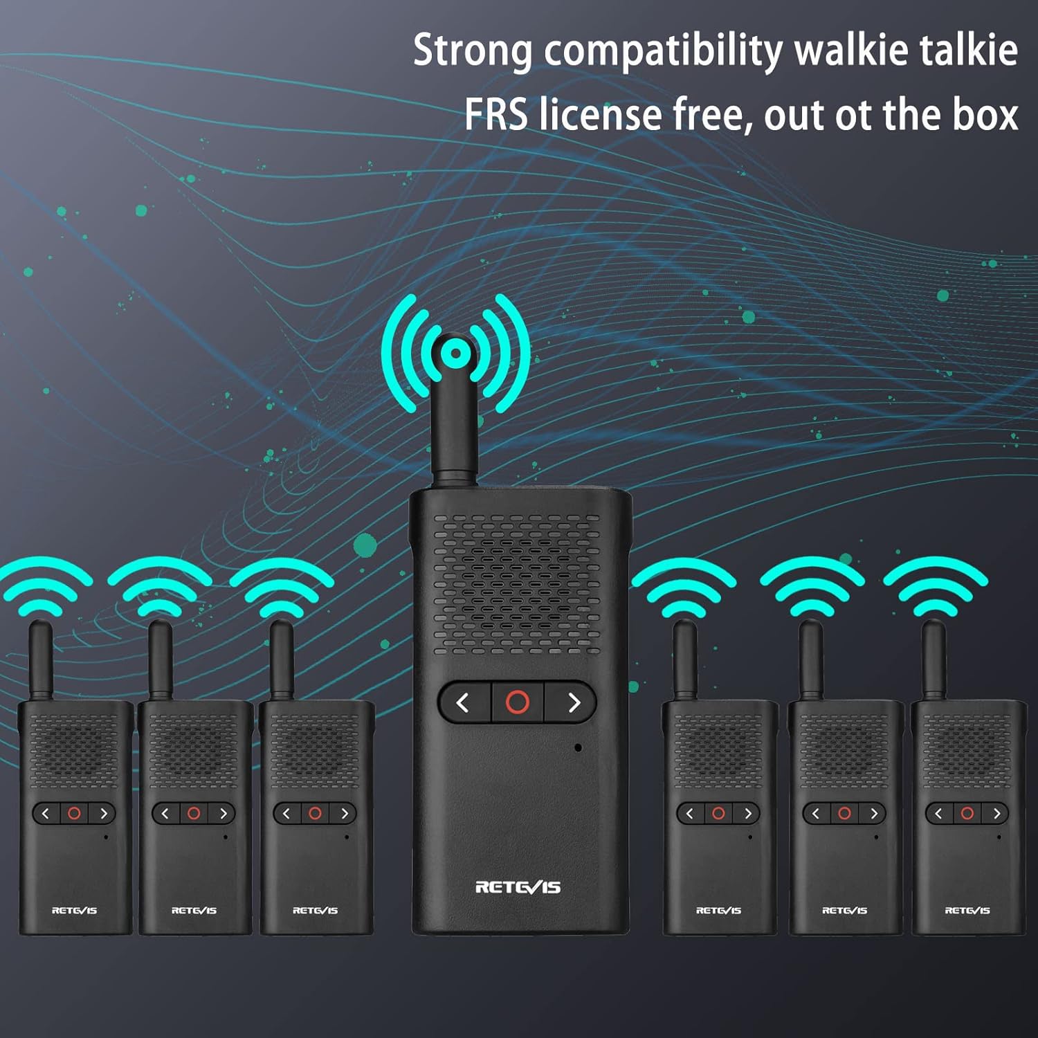 Retevis RB28B Portable 2 Way Radios with Earpiece,1500mAh Long Battery Life Walkie Talkie,Ultra-Thin, VOX Handsfree,Handheld Two Way Radios for School Business Security (10 Pack)