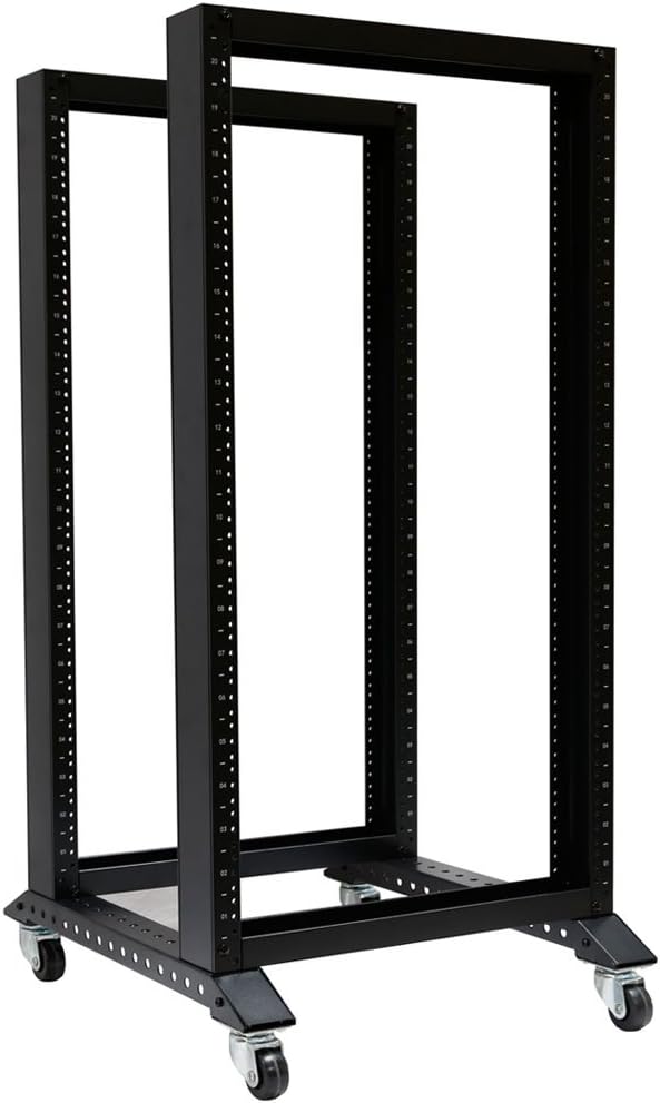 RAISING ELECTRONICS 25U Network Data IT Server Rack Series System 19 Inch Open Frame Server Desk Network Rack 1000MM Deep 31inch