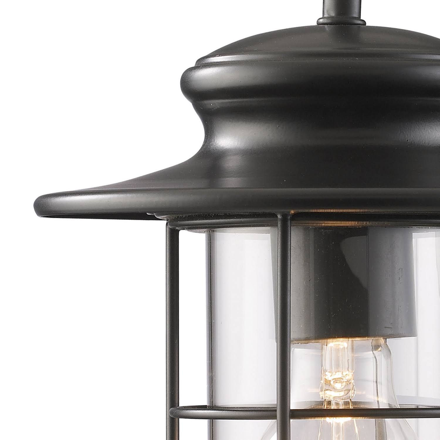 Elk Lighting Portside 1 Light Outdoor Wall Sconce in Matte Black