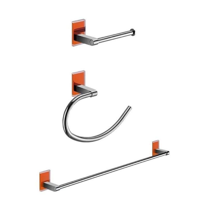 Gedy MNE1321-67 Maine Orange Bathroom Accessory Set
