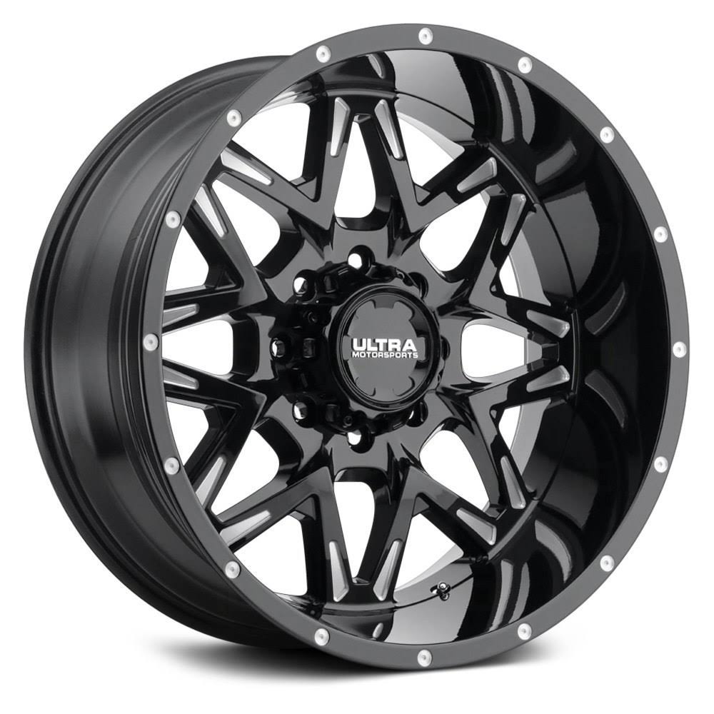 Ultra Carnivore 254BM Wheel 20x12 8x170 Gloss Black Milled -44 mm