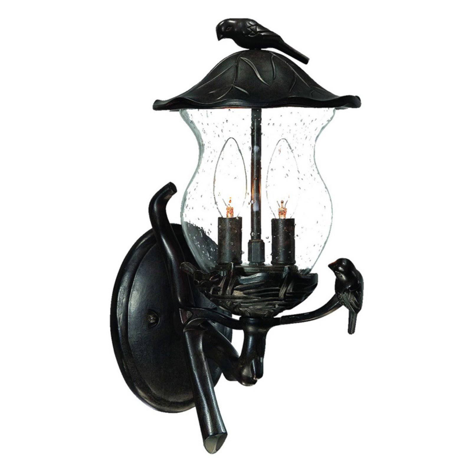 Acclaim Lighting Avian Collection 2-Light Black Coral Outdoor Wall-Mount Light Fixture