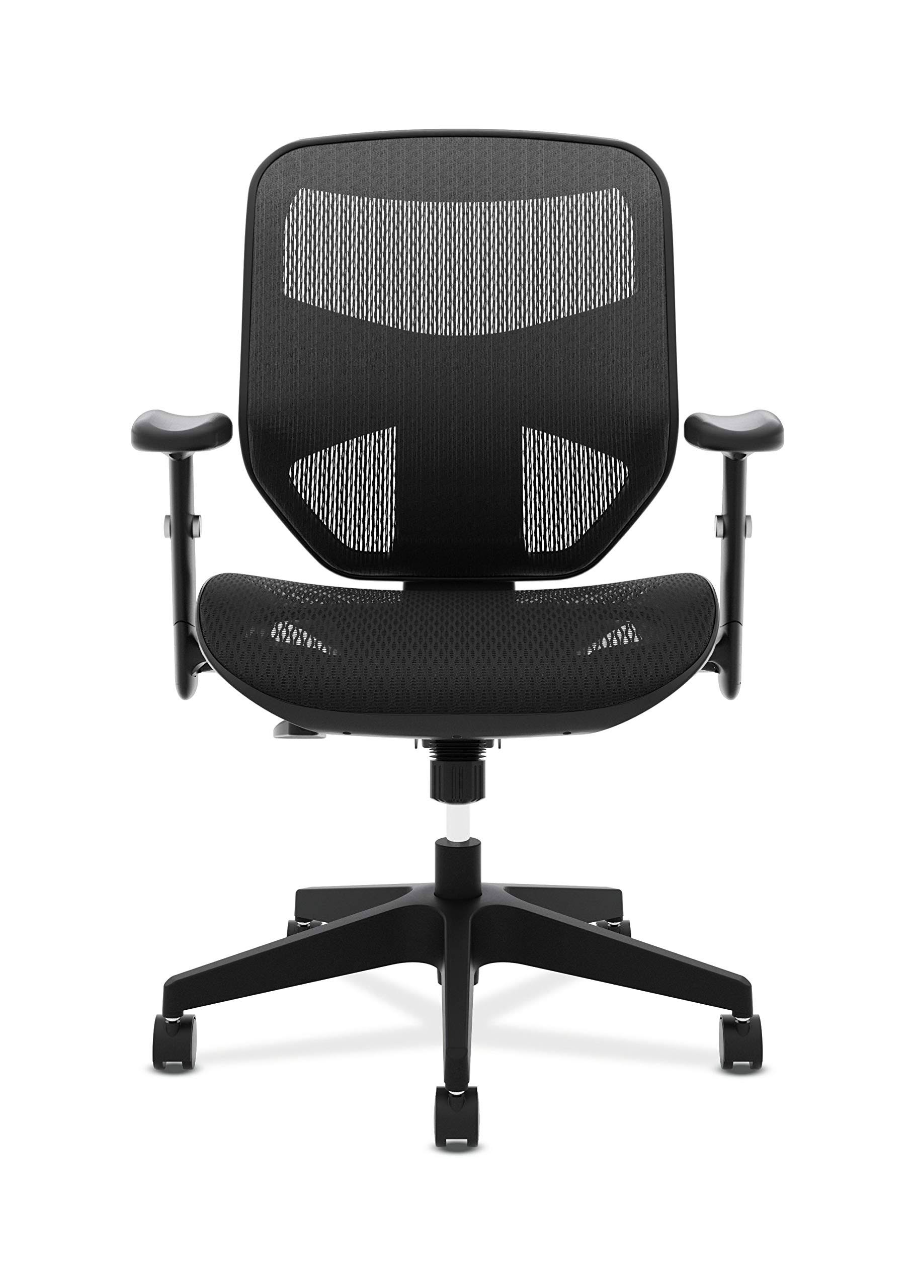 BSXVL534MST3 VL534 Mesh High-Back Task Chair, Black