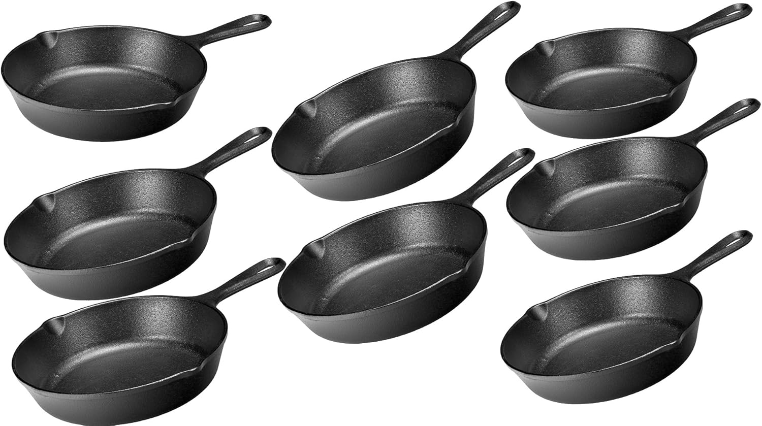 Lodge LMS3 Miniature Skillet,Black 3.5-inch - Pack of 8