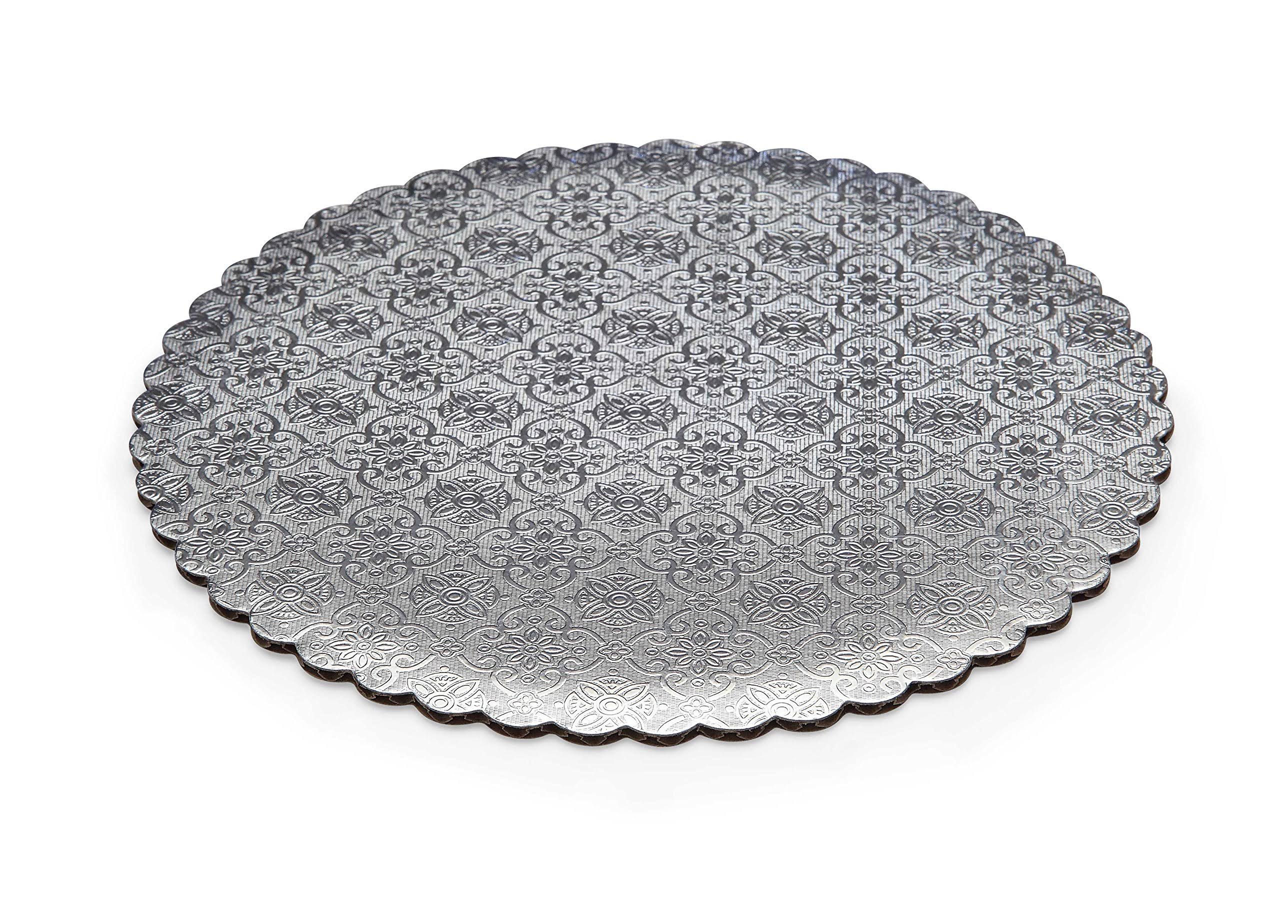 W Packaging WPSCC09 Cake Circle, C-Flute, Scalloped Edge, 9