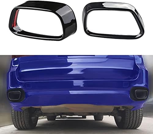 VANJING Exhaust Cover Tail Throat Vent Car Accessories Compatible with BMW X5 F15 X6 F16 M Sports 2014 2015 2016 2017 2018 2019