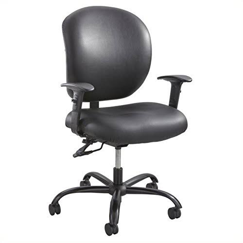 Safco Products Alday 24/7 Task Chair, Black Vinyl