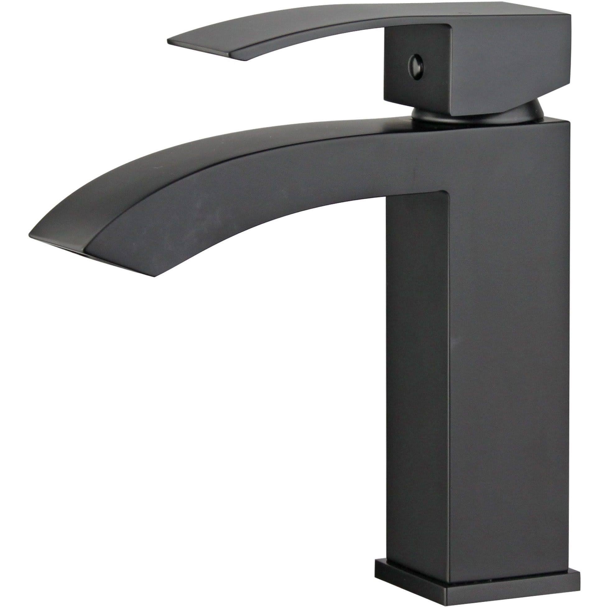 Bellaterra Home 10166-WO Cordoba Single Handle Bathroom Vanity Faucet, Black