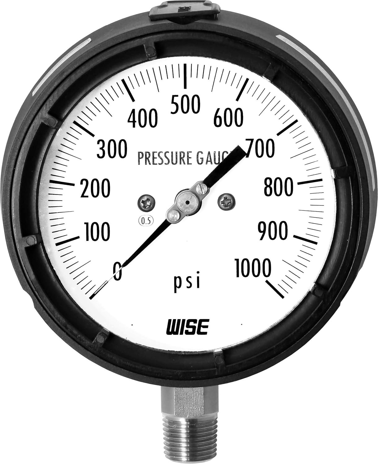 WISE Solid Front Type Pressure Gauge with thermoplastic case P359 125mm(4-1/2