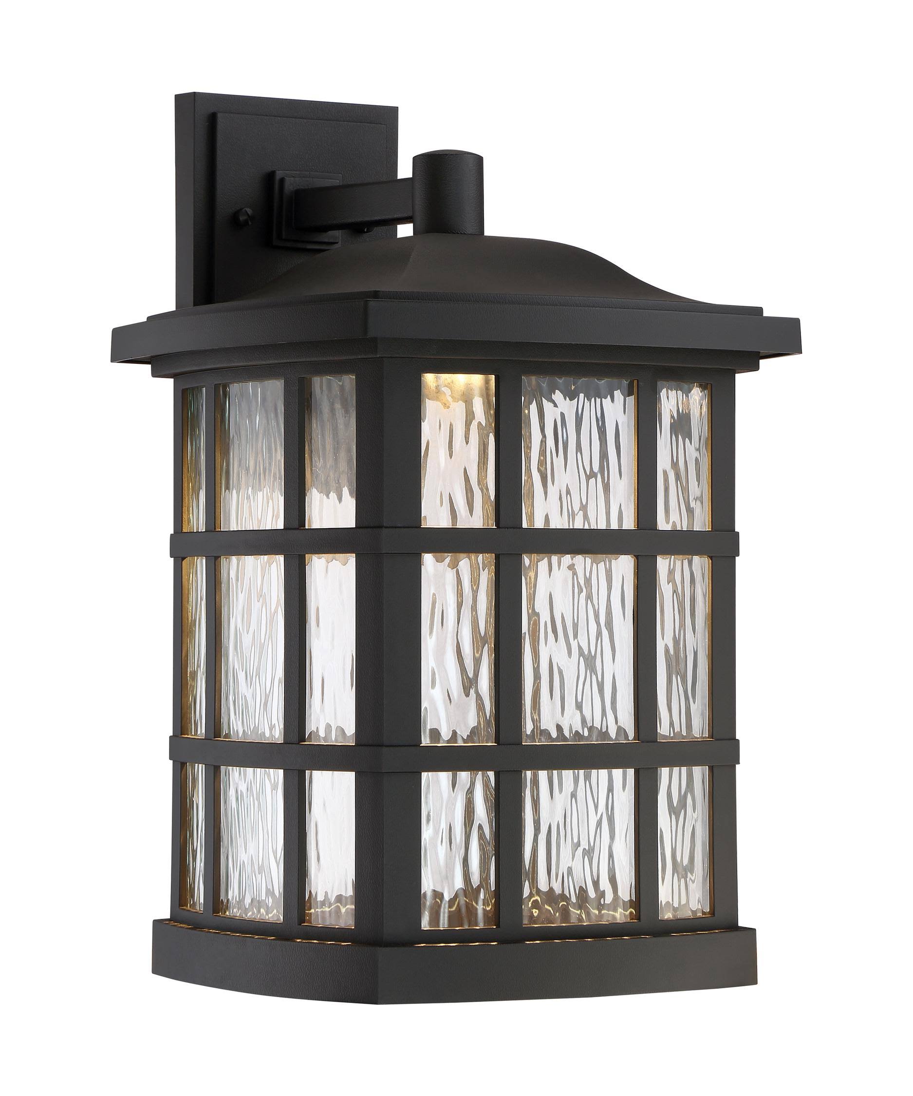 Quoizel SNNL8411K Stonington LED Outdoor Wall Lantern in Matte Black