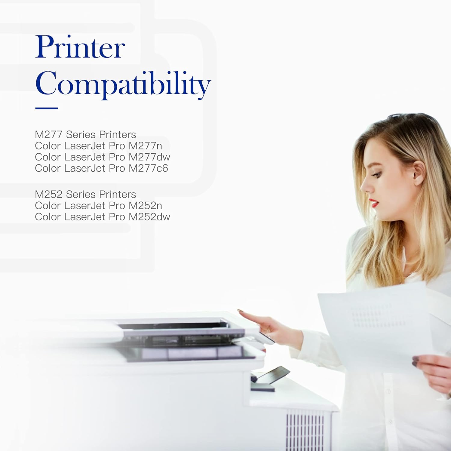 Valuetoner Compatible Toner Cartridge Replacement for HP 201A CF400A CF401A CF402A CF403A for Color Pro MFP M277dw M252dw M277c6 M277n M277 M252n Printer Toner (Black, Cyan, Magenta, Yellow) Pack of 2