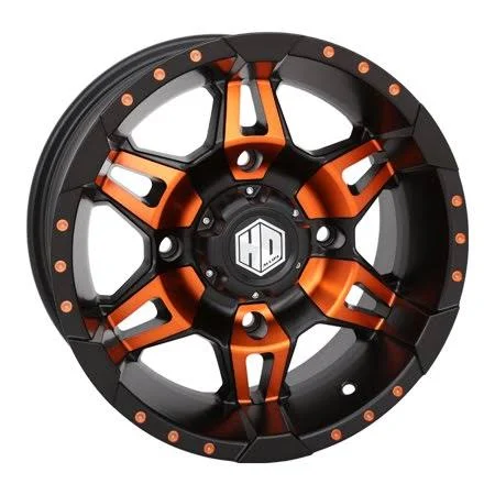 STI HD7 Radiant Orange/Matte Black ATV Wheel 14x7 4/156 (4+3) [14hd703-org]