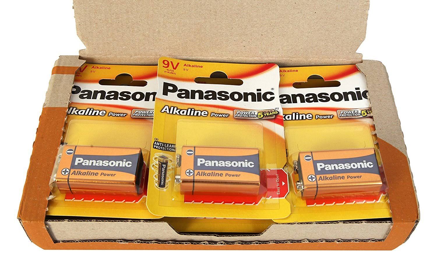 Panasonic Power LR9 V - Pack of 12 Alkaline Batteries