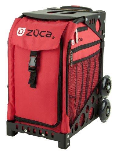 Zuca Chili Sport Insert Bag Red with Black Non-Flashing-Wheels Sport