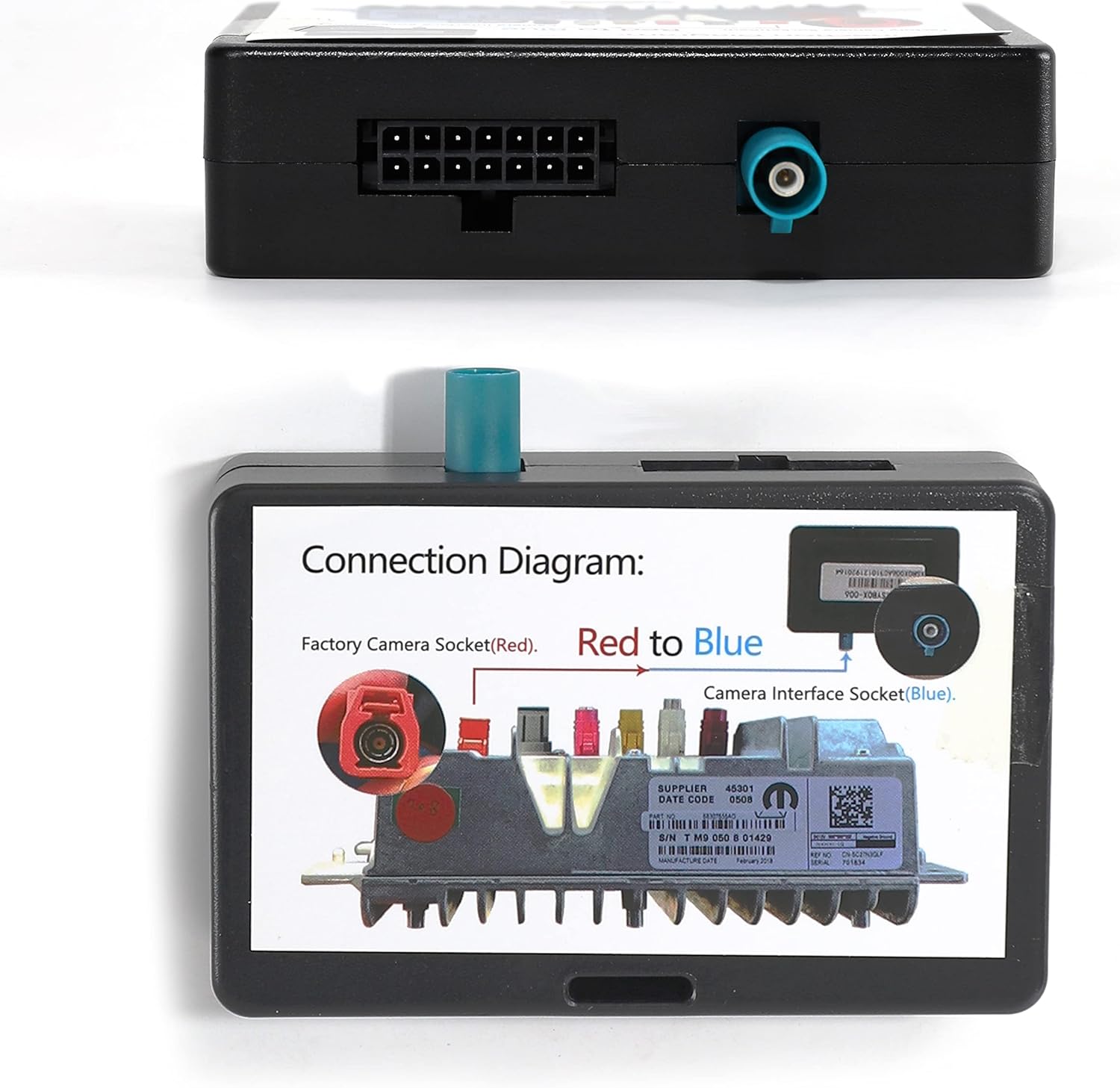 EWAY Retention Adapter for Jeep Wrangler JL JLU/Dodge Ram 2018 2019 2020 Retain OEM Factory Backup Reverse Camera to New Aftermarket Car Stereo Display/Navigation Radio Harness Interface