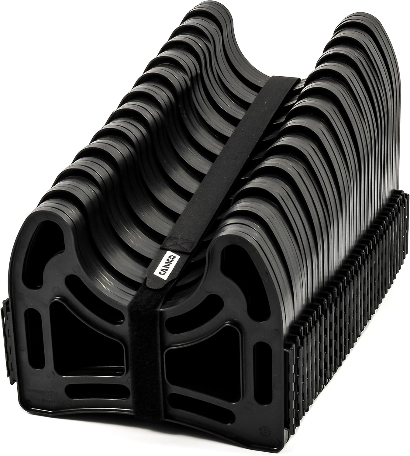 Camco 30 Foot 43061 Sidewinder Plastic Sewer Hose Support 30 ft , Black Pack of 2