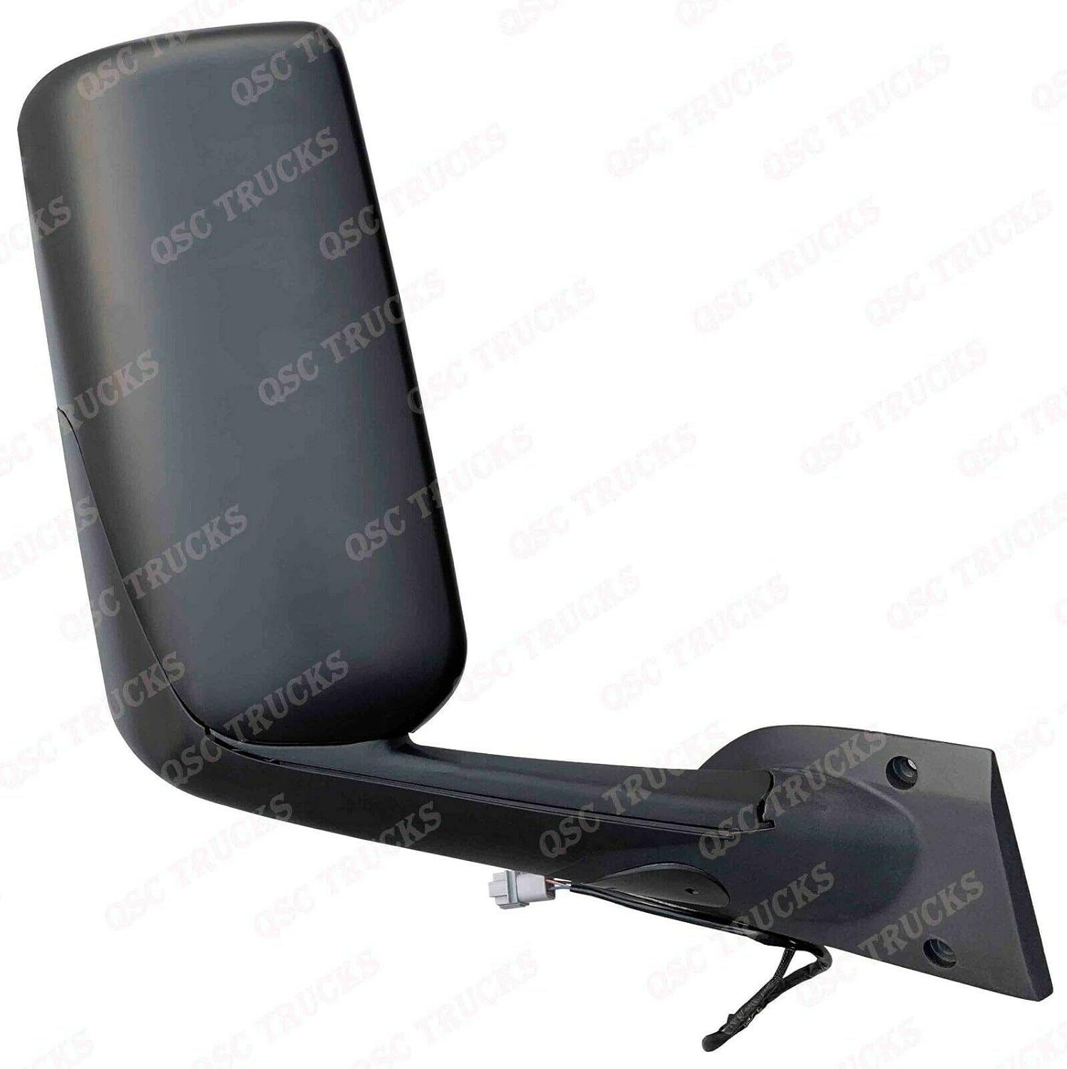 QSC Right Side Black Power & Heated Door Mirror for Freightliner Cascadia 2018+