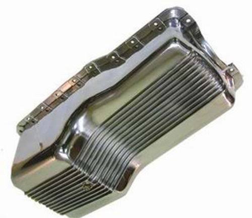 Racing Power R8446 Polished Aluminum SB Ford 260-289-302 Finned Oil Pan
