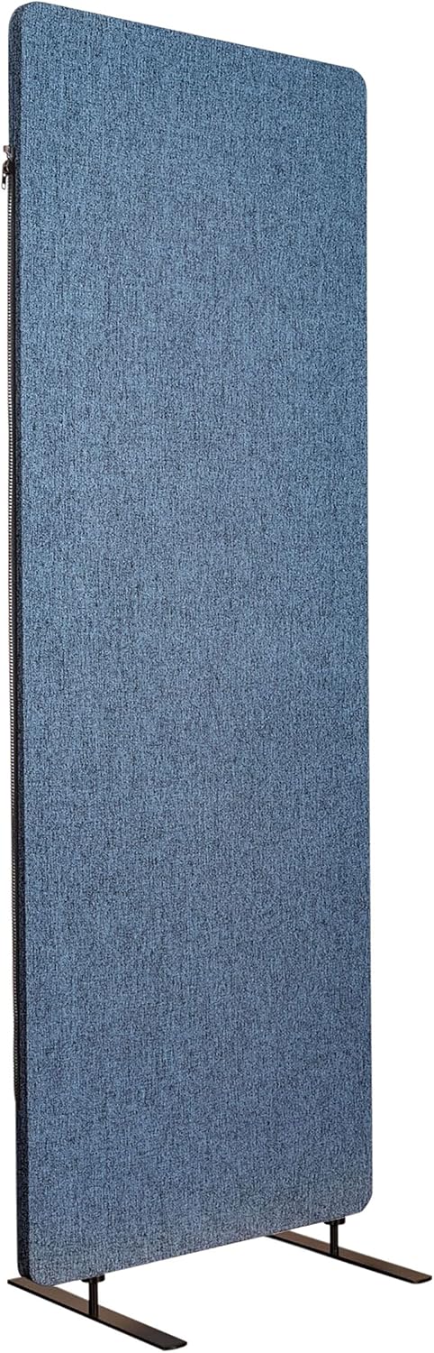 Stand Up Desk Store ReFocus Freestanding Noise Reducing Acoustic Room Wall Divider Office Partition (Steel Blue, 23.6