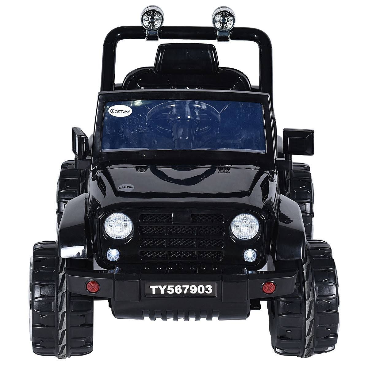 Costway Mercedes Benz 12V Electric Kids Ride on Car RC Remote Control w/Trunk - Black
