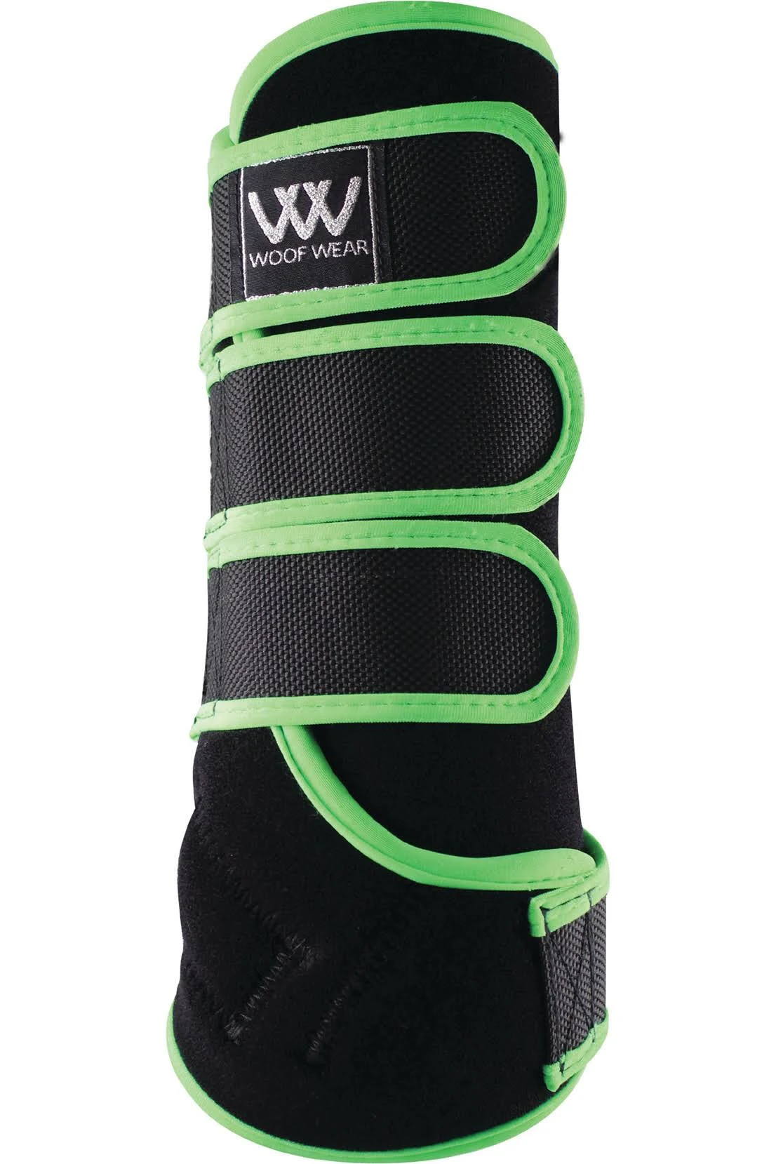 Woof Wear Dressage Wrap - Black/Lime Green