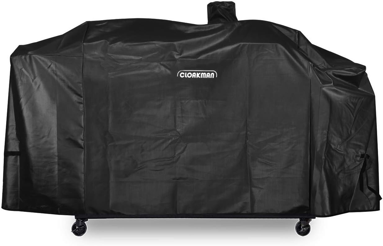 Cloakman Premium Heavy-Duty Series Pit Boss Memphis Ultimate Grill Cover and Smoke Hollow PS9900-SY18 DG1100S 4in1 Combo Grill Cover GC7000 Pack of 2