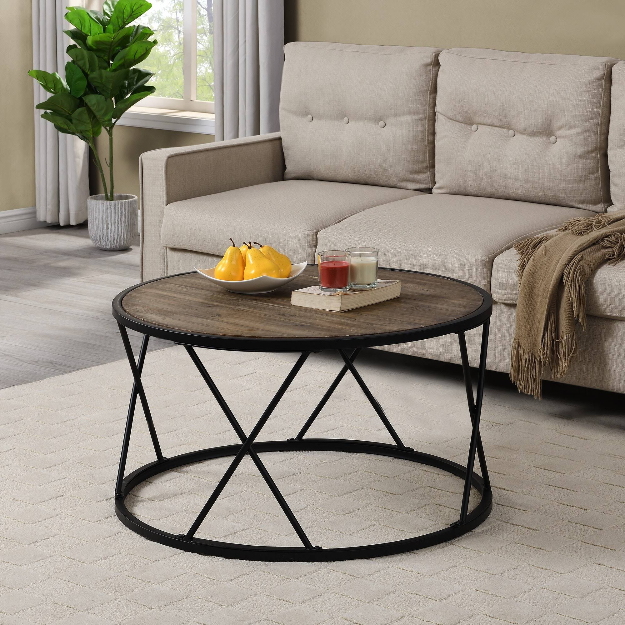 FirsTime u0026 Co. Bristol Reversible Coffee Table, American Crafted, Aged Black, x